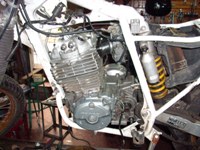 Vista izquierda motor montado